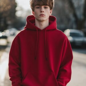 Unisex Solid Color Premium Hoodie – Oversized Fit