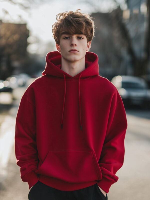 Unisex Solid Color Premium Hoodie – Oversized Fit