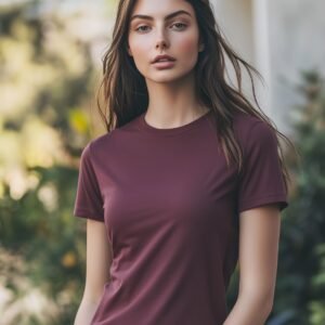 Women's Premium Cotton Crew Neck T-Shirt