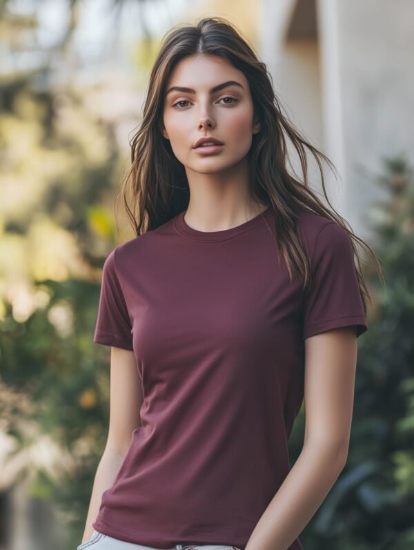 Women's Premium Cotton Crew Neck T-Shirt