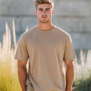 Men’s Oversized Premium Cotton T-Shirt – Relaxed Fit