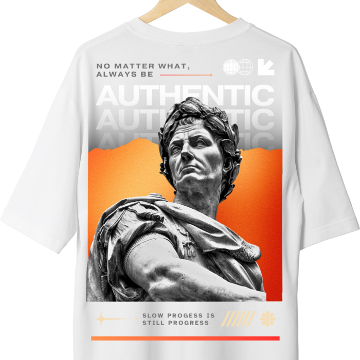 Authentic White Printed Tshirt