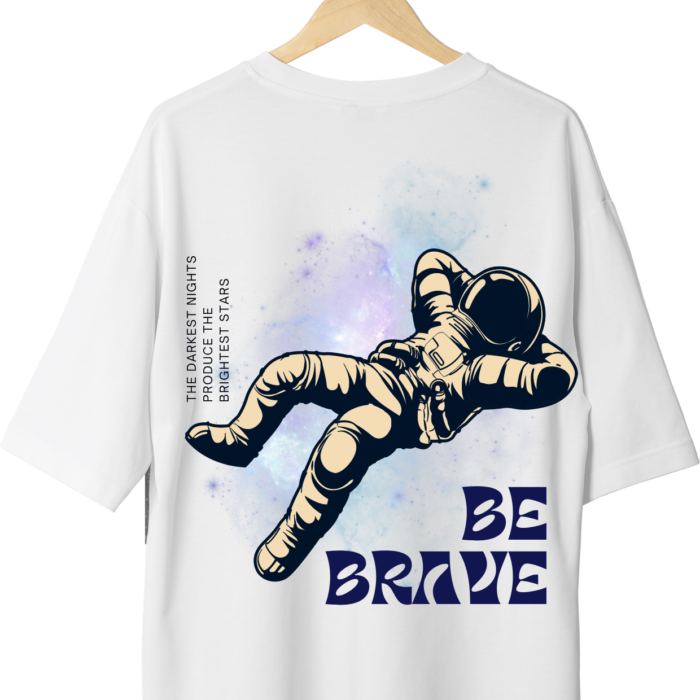 Astronaut White Printed T-shirt