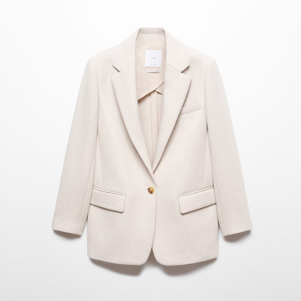 Structured wool blazer